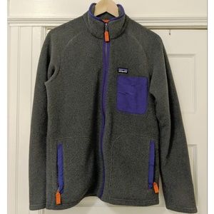 Patagonia Grey Karstens Jacket w/ Purple Pocket